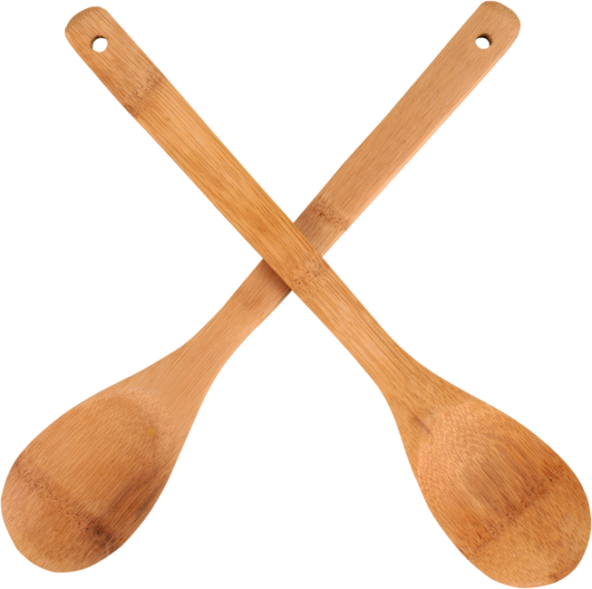 Crossed Wooden Spoons 