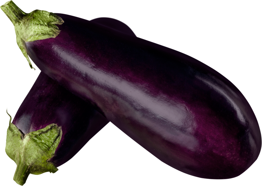 Fresh Eggplants - Isolated