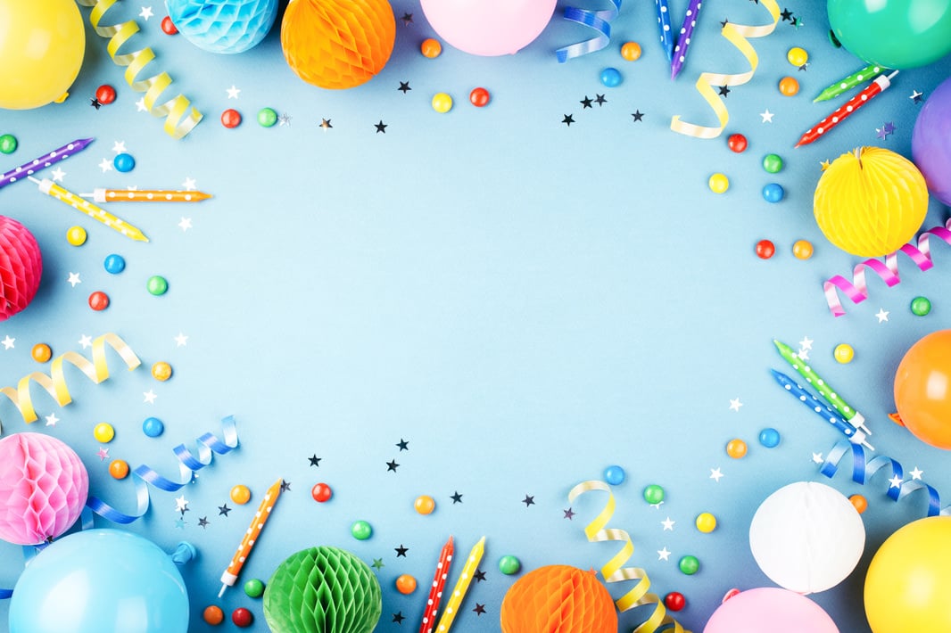 Birthday party background.