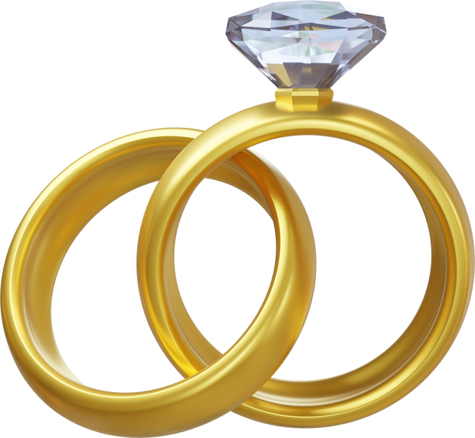 3d gold wedding ring